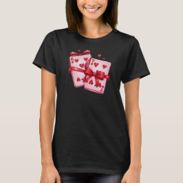 Camiseta Afortunado en el amor: Vintage 6 y 7 de Corazones