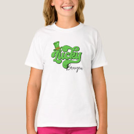 Camiseta Afortunado niño - St. Patrick's Day Shamrock T-Shi