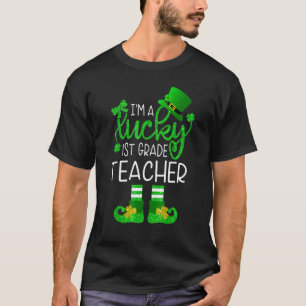 Camiseta Afortunado profesor de primer grado Leprechaun St