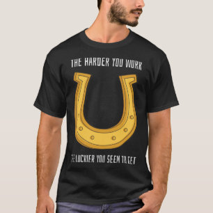 Camiseta Afortunado profesor de St Patrick's Day Harder Wor