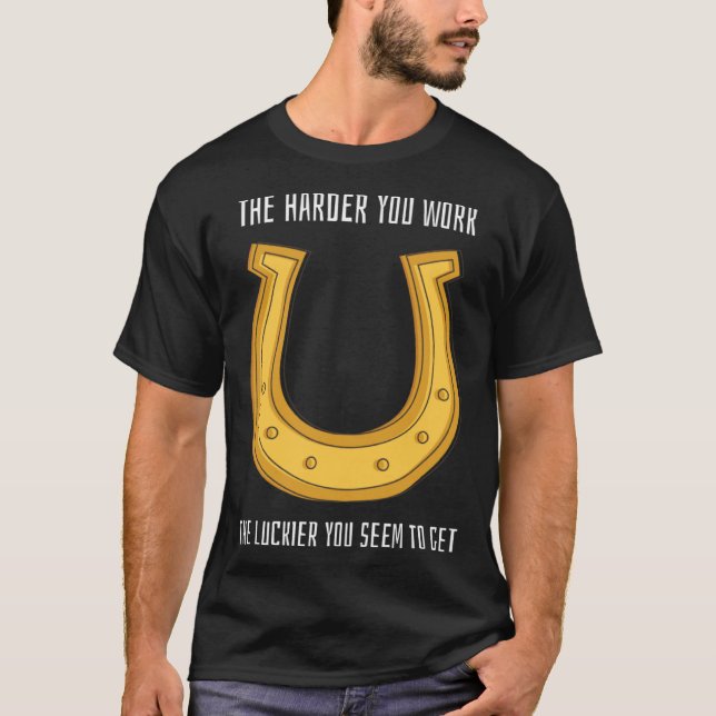 Camiseta Afortunado profesor de St Patrick's Day Harder Wor (Anverso)