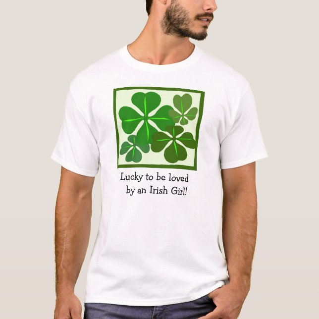 Camiseta Afortunado ser amado (Anverso)