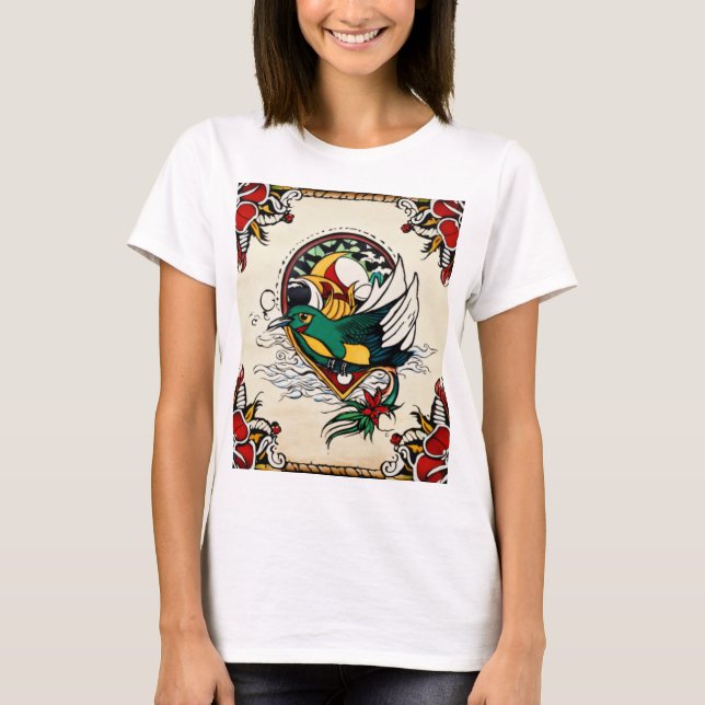 Camiseta Afortunado Tattoo Horseshoe (Anverso)