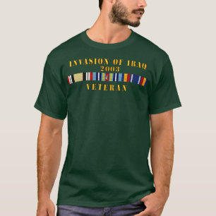 Camiseta AFR Iraq Invasion Veteran w ARR GWOTGWOTEM