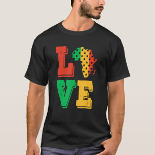 Camiseta África adora la orgullosa historia negra afroameri