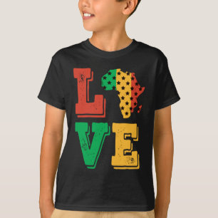 Camiseta África adora la orgullosa historia negra afroameri