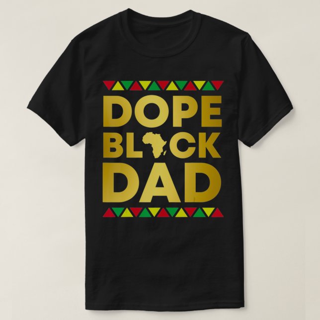 Camiseta África afrocéntrica de papá negro sin remordimient (Diseño del anverso)