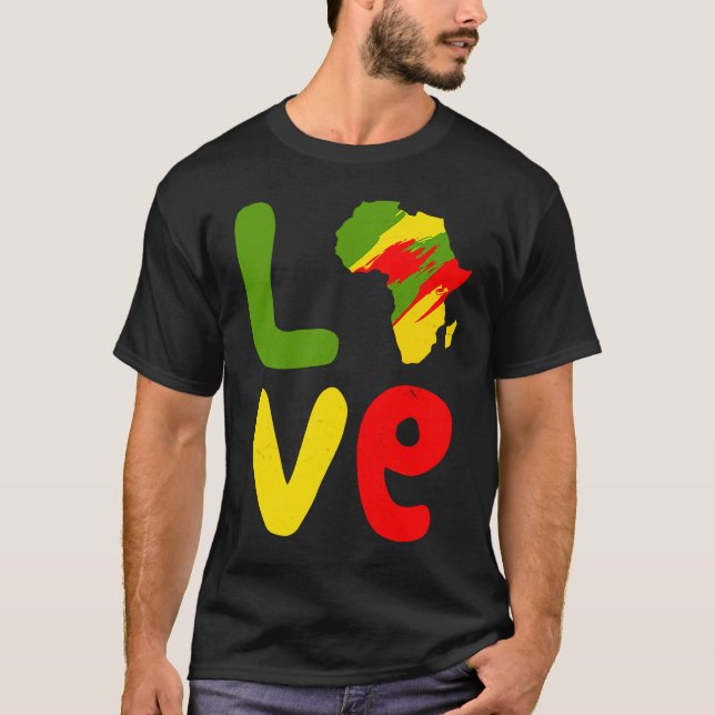 Camiseta África ama a África (Anverso)