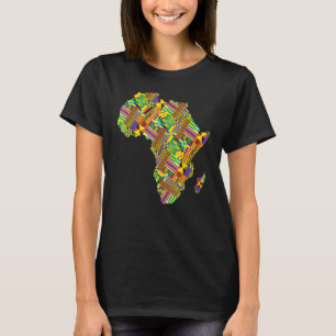 Camiseta África Ama el Mapa de Tierras Africanas Orgullo Hi