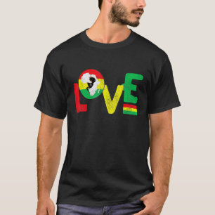 Camiseta África ama la historia negra Orgullo de América af