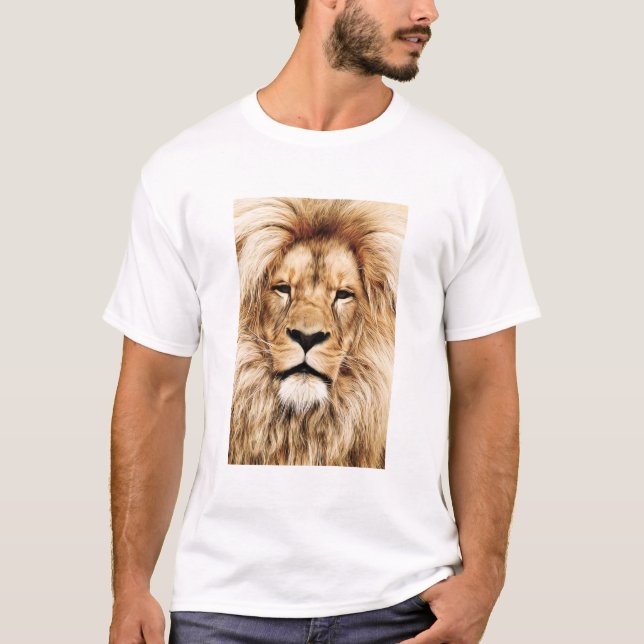 Camiseta Africa Animal Lion Close-Up Detail Eye (Anverso)