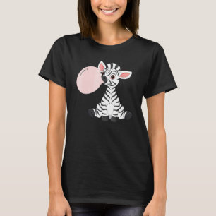 Camiseta África Animal Rosa Bubblegum Baby Zebra