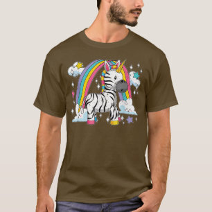 Camiseta África Animal Zebracorta Rainbow Fairytale Zebra U