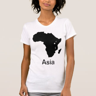 Camiseta África Asia continente - ríase