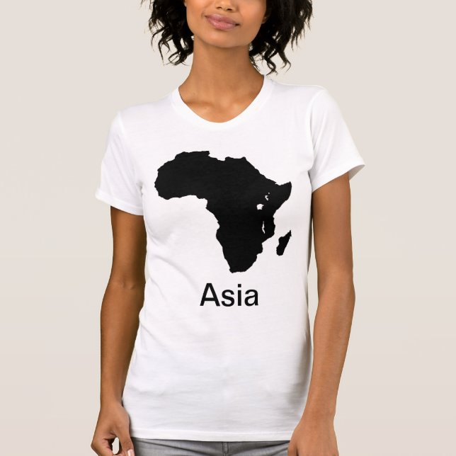 Camiseta África Asia continente - ríase (Anverso)