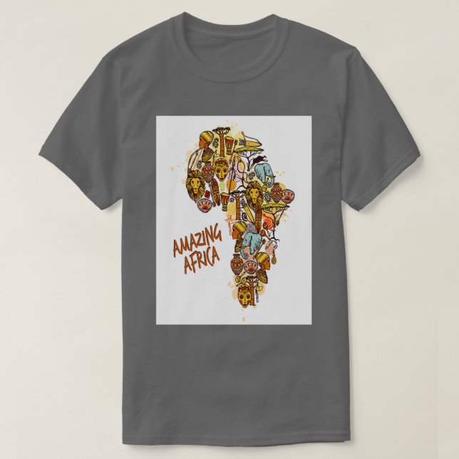 CAMISETA ÁFRICA ASOMBROSA (Diseño del anverso)