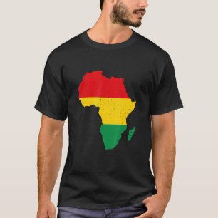 Camiseta África Bandera Negra Mes de Historia Negra Orgullo
