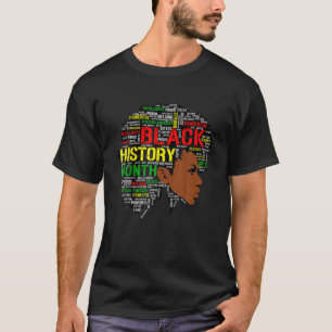 Camiseta África: Chica africano cita gráfico de la historia