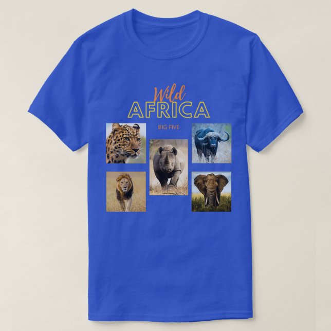 Camiseta África cinco grandes (Diseño del anverso)