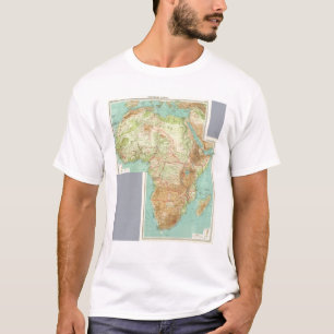 Camiseta África compuesta con las rutas de envío