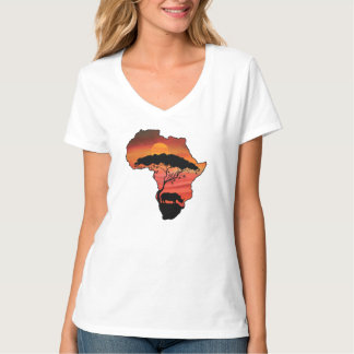 Camiseta África con rinocerontes