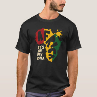 Camiseta África con sol Está en mi ADN