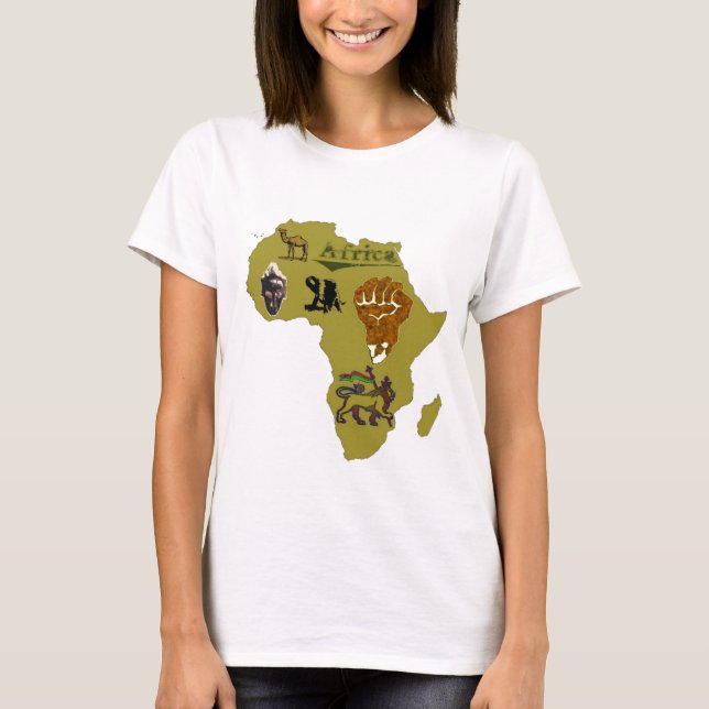 Camiseta África continente (Anverso)