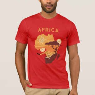 Camiseta África de nombres personalizados