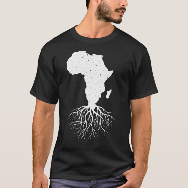 Camiseta África divertida: arte para hombres afroamericano  (Anverso)