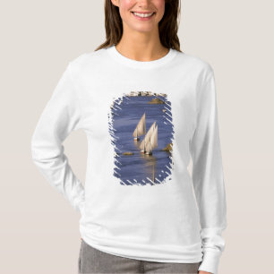 Camiseta África, Egipto, Alto Egipto, Asuán. Feluccas