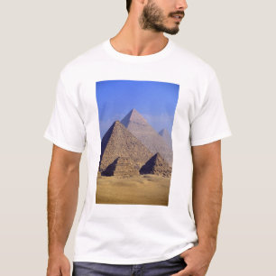 Camiseta África, Egipto, El Cairo, Giza. Grandes pirámide