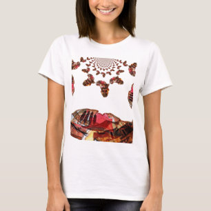 Camiseta África en movimiento: Diseño del mapa de Kaleidosc