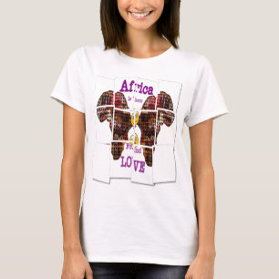 Camiseta África es donde encontré amor