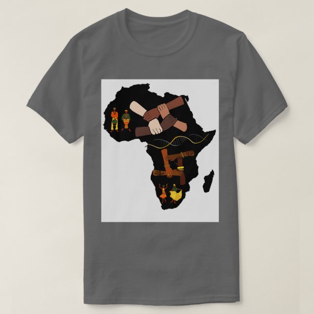 Camiseta África es mi adn 27 (Diseño del anverso)