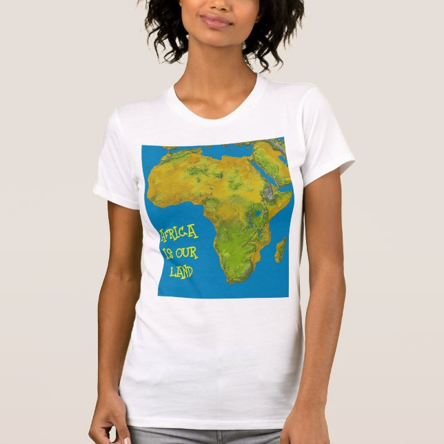 CAMISETA ÁFRICA ES NUESTRA TIERRA (Anverso)
