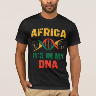 Camiseta África Está En Mi ADN Orgullo Negro Herencia Afric