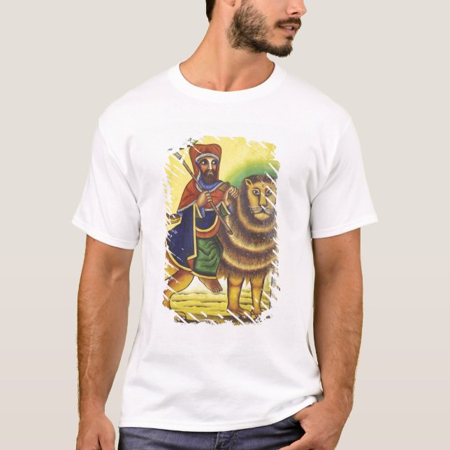 Camiseta África, Etiopía. Obra de arte que representa el Le (Anverso)