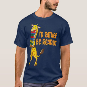 Camiseta África Giraffes Una Pista Leyendo Libros Ama Graci