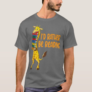 Camiseta África Giraffes Una Pista Leyendo Libros Ama Graci