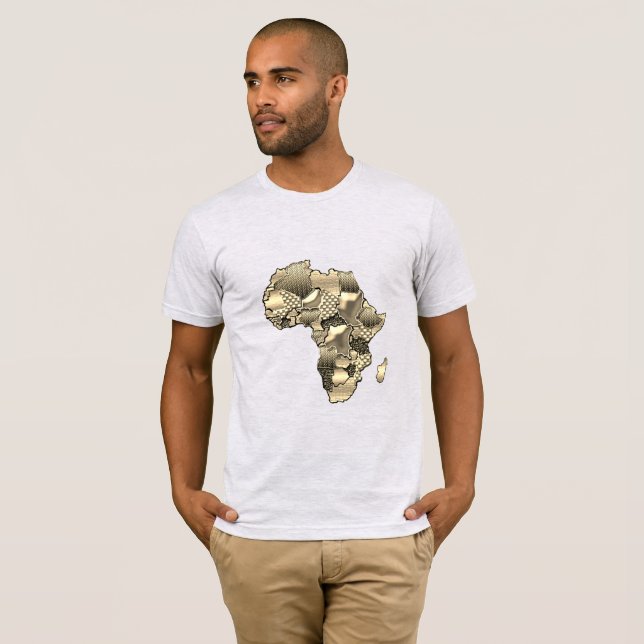 Camiseta "África: Grabado en relieve y empoderada" (Anverso completo)
