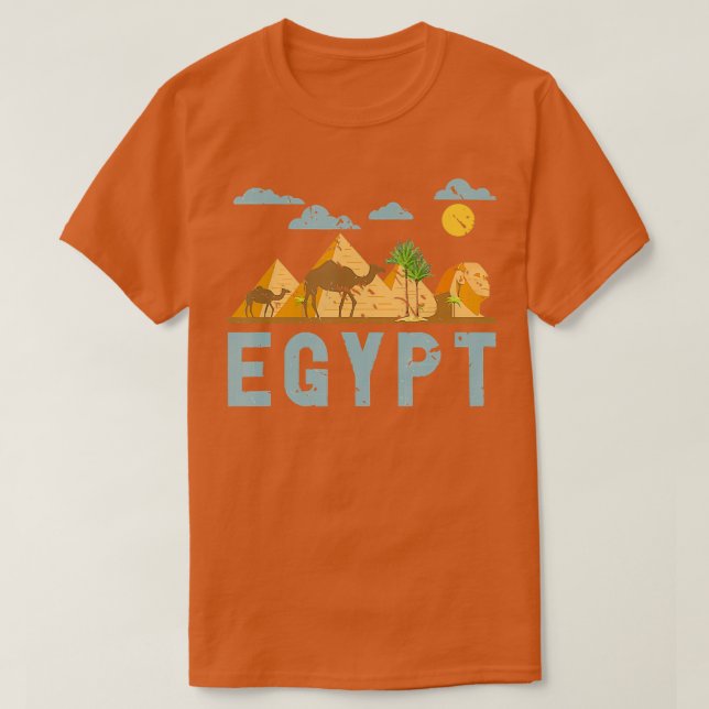 Camiseta África Jeroglíficos egipcios El Cairo Egipto (Diseño del anverso)
