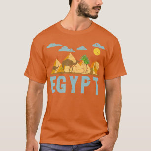 Camiseta África Jeroglíficos egipcios El Cairo Egipto