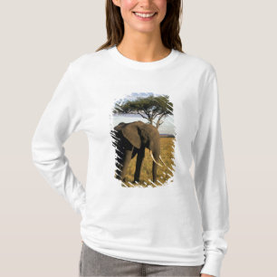 Camiseta África, Kenia, Maasai Mara. Un elefante en el