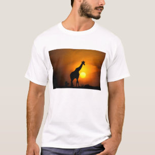 Camiseta África, Kenia, Masai Mara. Jirafa (Giraffa
