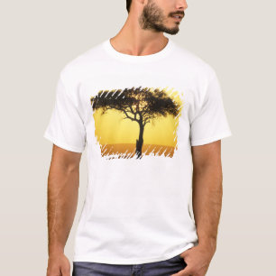 Camiseta África, Kenia, Reserva de caza Masai Mara, Amanece