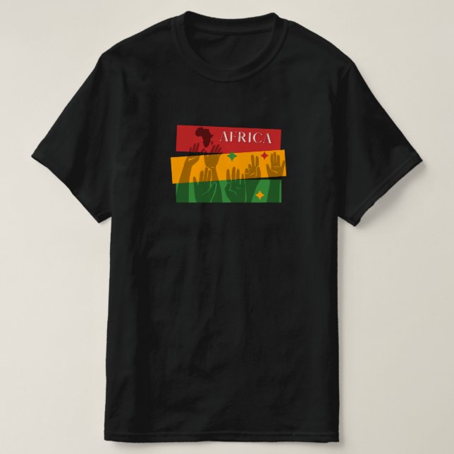 Camiseta África, las vidas negras importan, la historia del (Diseño del anverso)