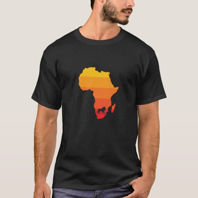 Camiseta Africa Lion Zoo Predator King Safari (Anverso)