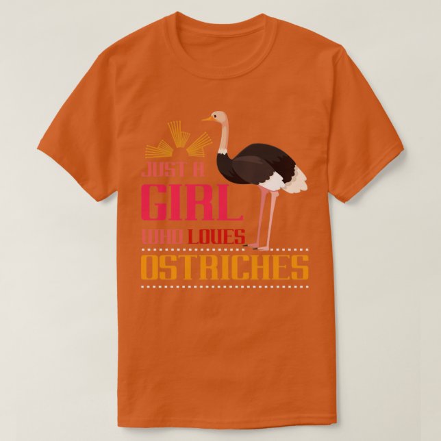 Camiseta Africa Lover Chica obsequia a Safari Ostrich (Diseño del anverso)