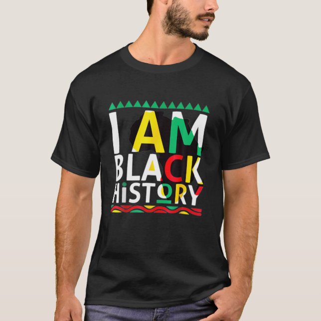 Camiseta Africa Map African American Black Priist Black His (Anverso)