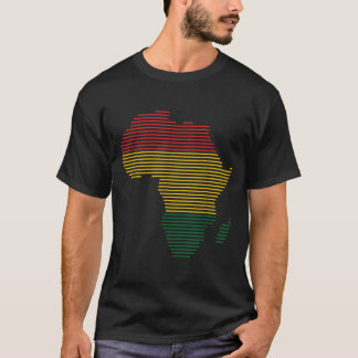 Camiseta Africa Map Black History Month BLM Melanin Pride P